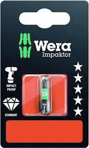 لقمة توركس بتسارت ويرا

Wera 867/1 BiTorsion TORX Bit TX 27