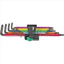 طقم مفاتيح توركس طويلة الذراع ملونة 9 قطع ويرا

Wera 967/9 TX XL L-Key Set