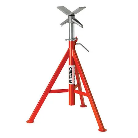 حامل أنابيب ريجيد مرتفع برأس حرف في طراز في جيه 99
RIDGID VJ99 V-Head High Pipe Stand 56662