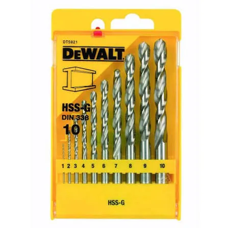 طقم ريش حديد HSS-G (10 قطع)
HSS-G Drill Set (10 Pcs)