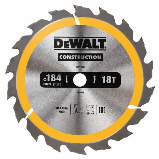 شفرة منشار 184×16 (18 سن)
Circular Saw Blade 184x16mm 18T