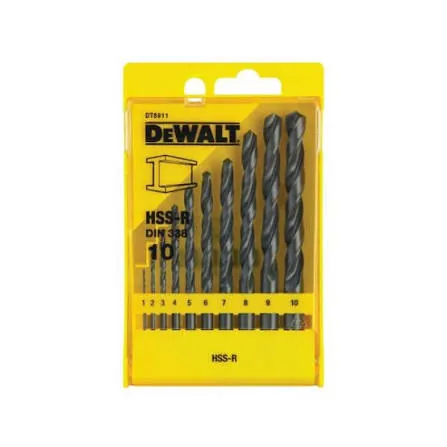 طقم ريش حديد HSS-R (10 قطع)
HSS-R Drill Set (10 Pcs)