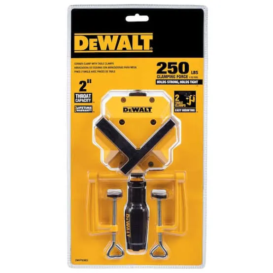 قماطة زوايا مع مثبتات طاولة
Corner Clamp with Table Clamps