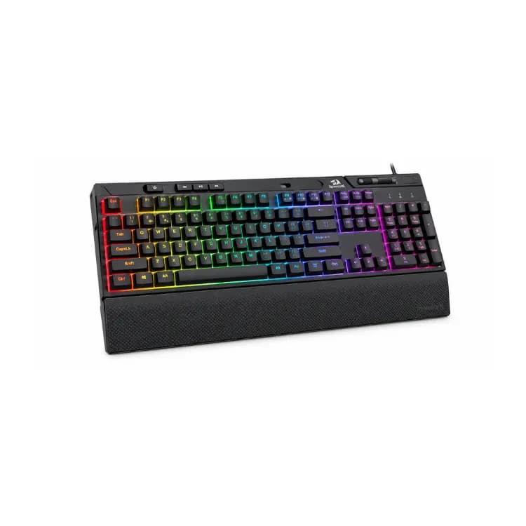 لوحة مفاتيح ألعاب سلكية Redragon K512 SHIVA Wired RGB Gaming Keyboard with Wrist Rest