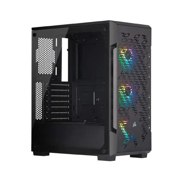 CASE CORSAIR 220T iCUE RGB TEMPERED GLASS BLACK