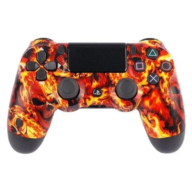 PS4 Dualshock 4 Wireless Controller (Flaming Skull)