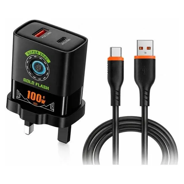 Gold Flash GF-110 1M 100W USB To Type-C Charge + Cable