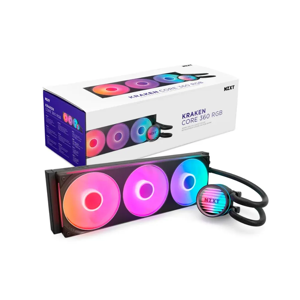 NZXT KRAKEN CORE 360mm RGB BLACK RL-KR36C-B1