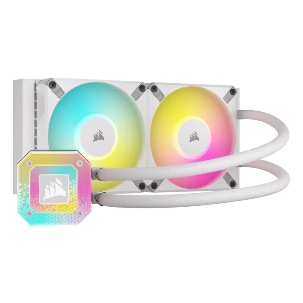 CORSAIR FAN COOLING LIQUID iCUE LINK H100i 240mm RGB WHITE