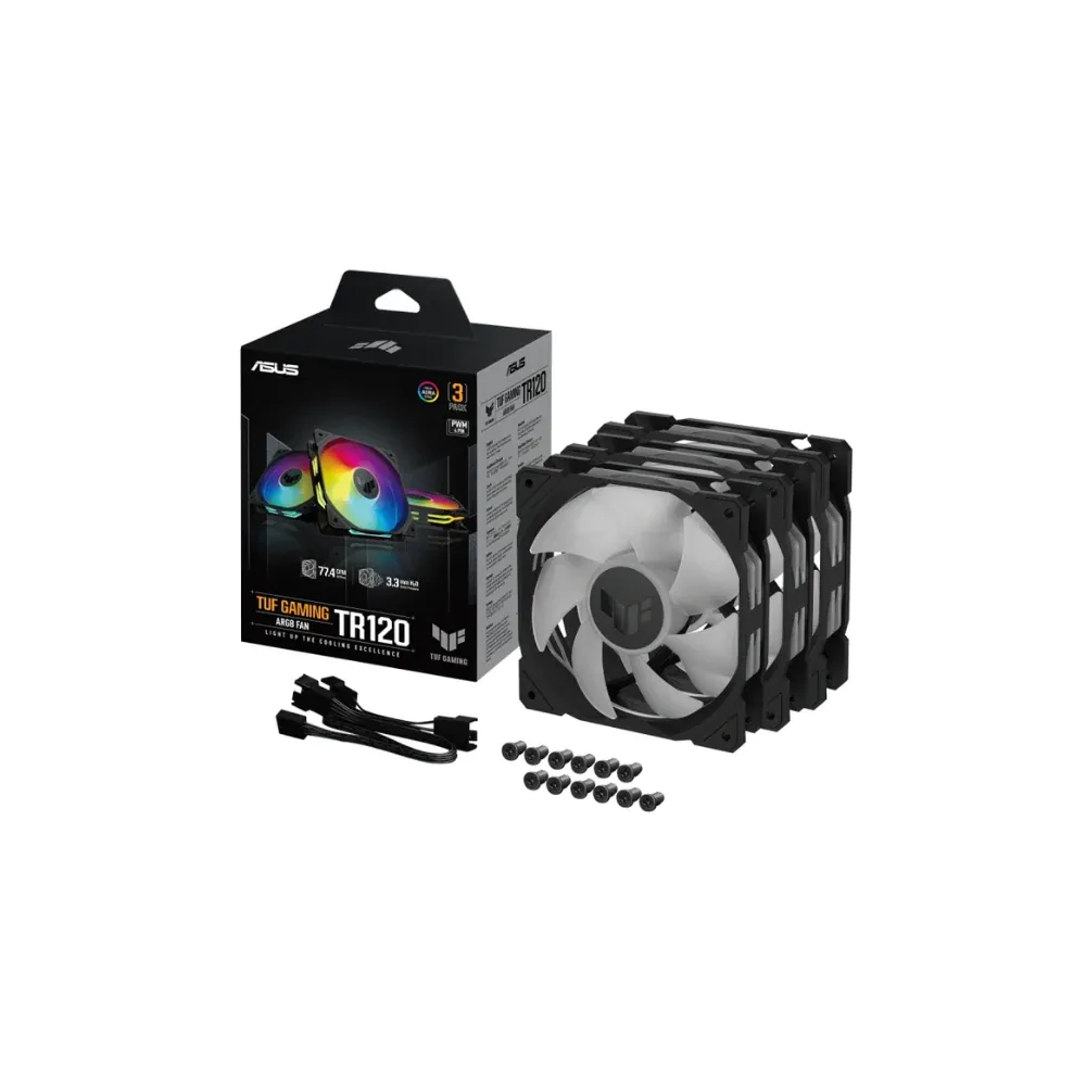 ASUS TUF Gaming TR120 ARGB Fan – Triple Pack