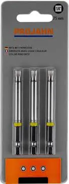 [1/4" TX color bit T40 75 mm;3pcs] 1837-03