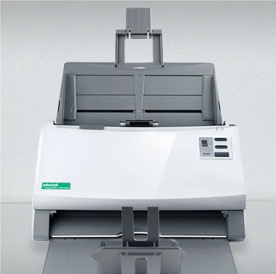 Plustek SmartOffice PS3140U Duplex Document Scanner , 40 ppm / 80 ipm , 100-Sheet ADF , 600 dpi , OCR , USB 2.0