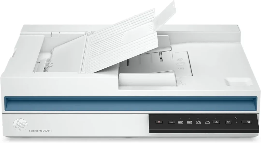 HP ScanJet Pro 2600 f1 A4 Duplex Document & Flatbed Scanner – Up to 25 ppm, 600 dpi ADF & 1200 dpi Flatbed, 60-Sheet ADF