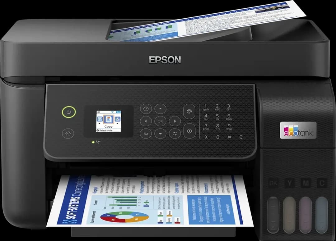 Epson EcoTank L5290 A4 All-in-One Ink Tank Printer – Print, Scan, Copy & Fax – Wi-Fi, Wireless Connectivity, Auto Document Feeder, Ultra-Low Cost Cartridge-Free System with High Page Yield (Color)