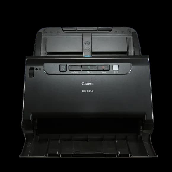 Canon imageFORMULA DR-C240 Document Scanner, Up to 45 ppm / 90 ipm Duplex Scanning, 60-Sheet ADF, 600 dpi, USB 2.0, Ultrasonic Double-Feed Detection