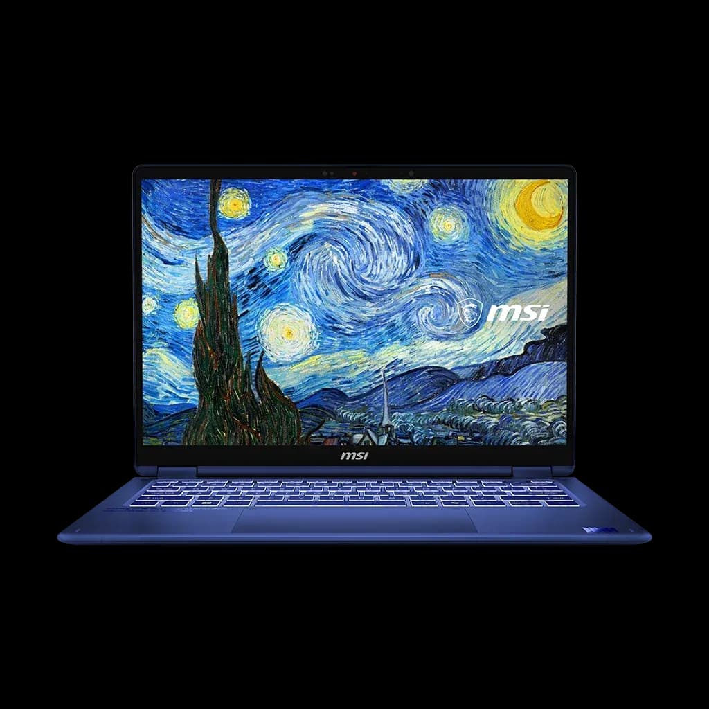 MSI Prestige 14 Flip AI+ Starry Night – Van Gogh Edition Copilot+ PC – 14” FHD+ OLED 60Hz Touchscreen – Intel Core Ultra X9 378H – 32GB RAM – 1TB SSD – Shared – WIN 11
