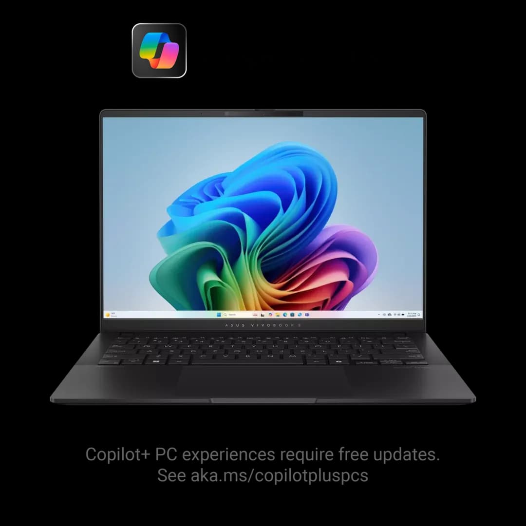 ASUS VivoBook S14 S5406SA-PP073W 14″ 3K OLED Laptop Core Ultra 7 256V – 16GB RAM – 1TB SSD – Shared – WIN 11 (Neutral Black)