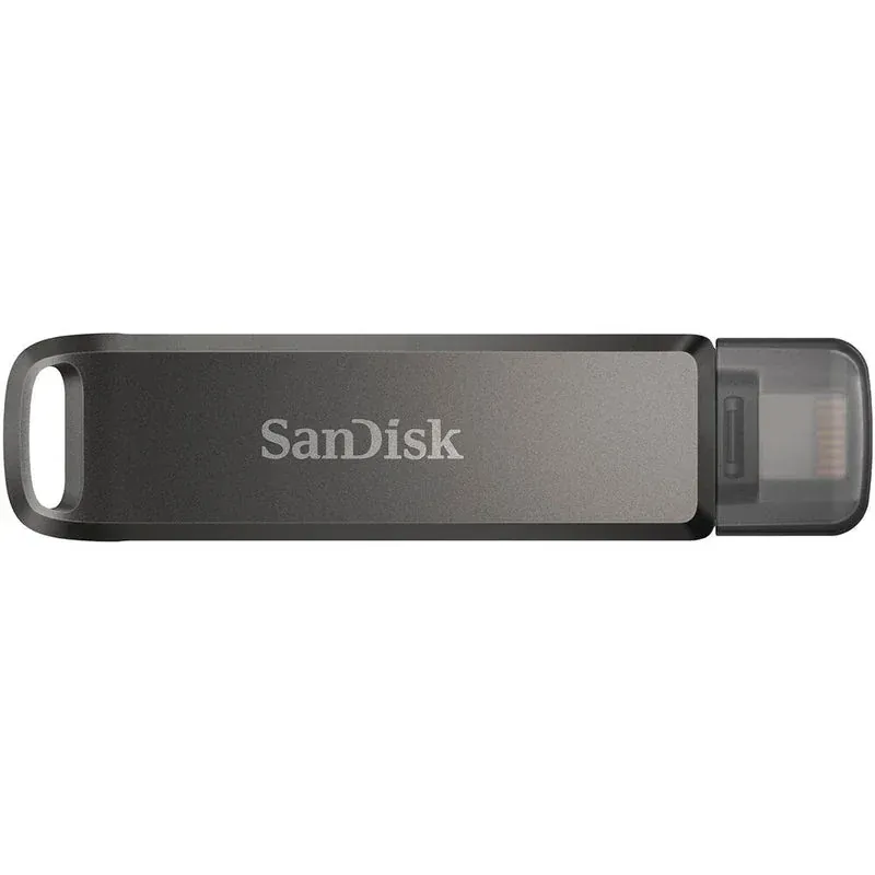 SanDisk iXpand Flash Drive Luxe 64GB – Dual USB Type-C & Lightning Connectors, USB 3.1 Gen 1, All-Metal Swivel Design, Automatic iPhone Backup