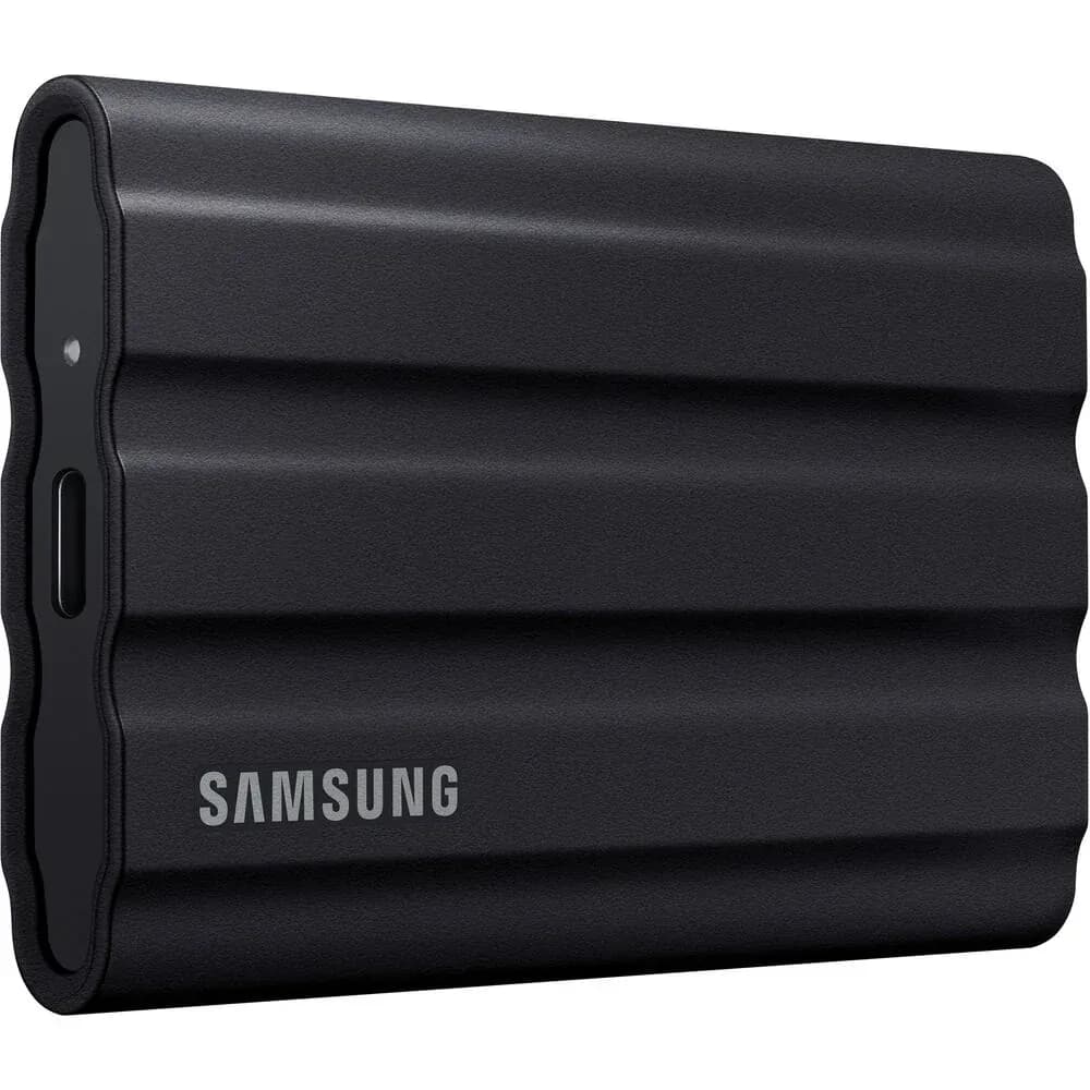 Samsung T7 Shield 2TB Portable SSD – USB 3.2 Gen 2, Up to 1,050 MB/s Read, Rugged Design, IP65 Water & Dust Resistant, Moonrock Beige – Black