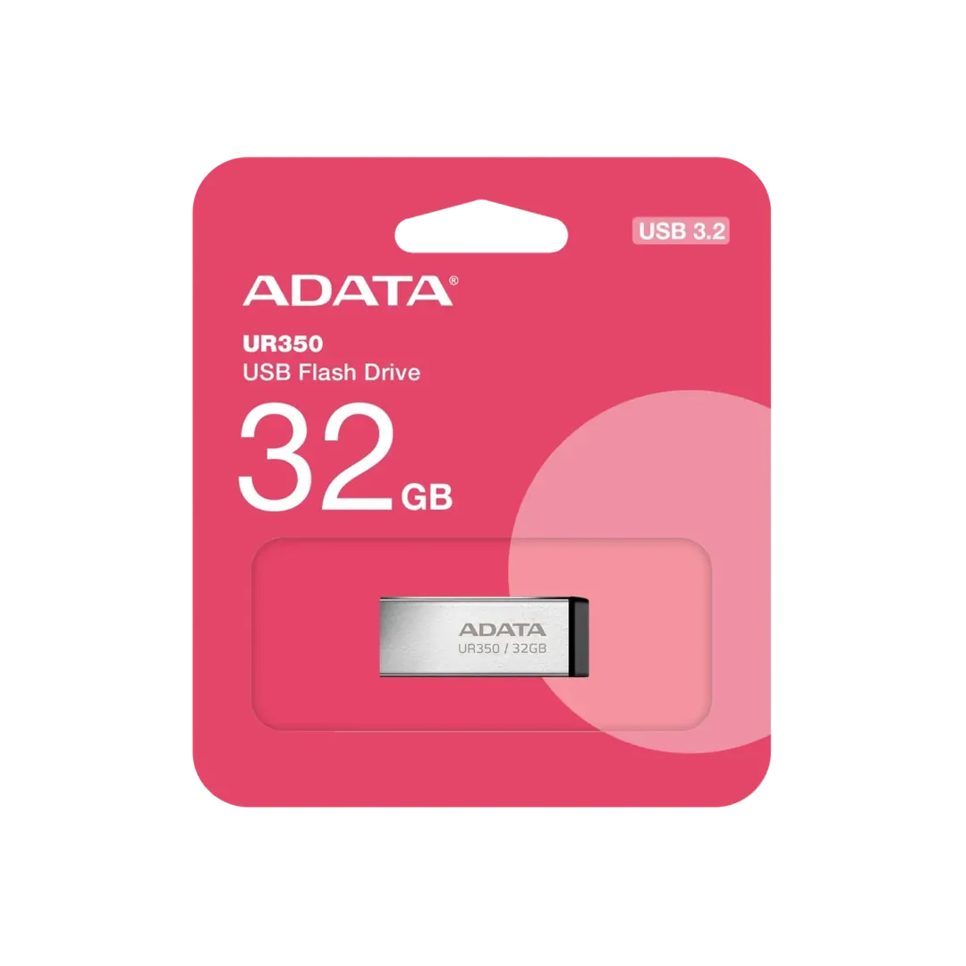 ADATA UR350 USB 3.2 Gen1 Flash Drive Waterproof Featherweight 3.5g – 32GB / Black