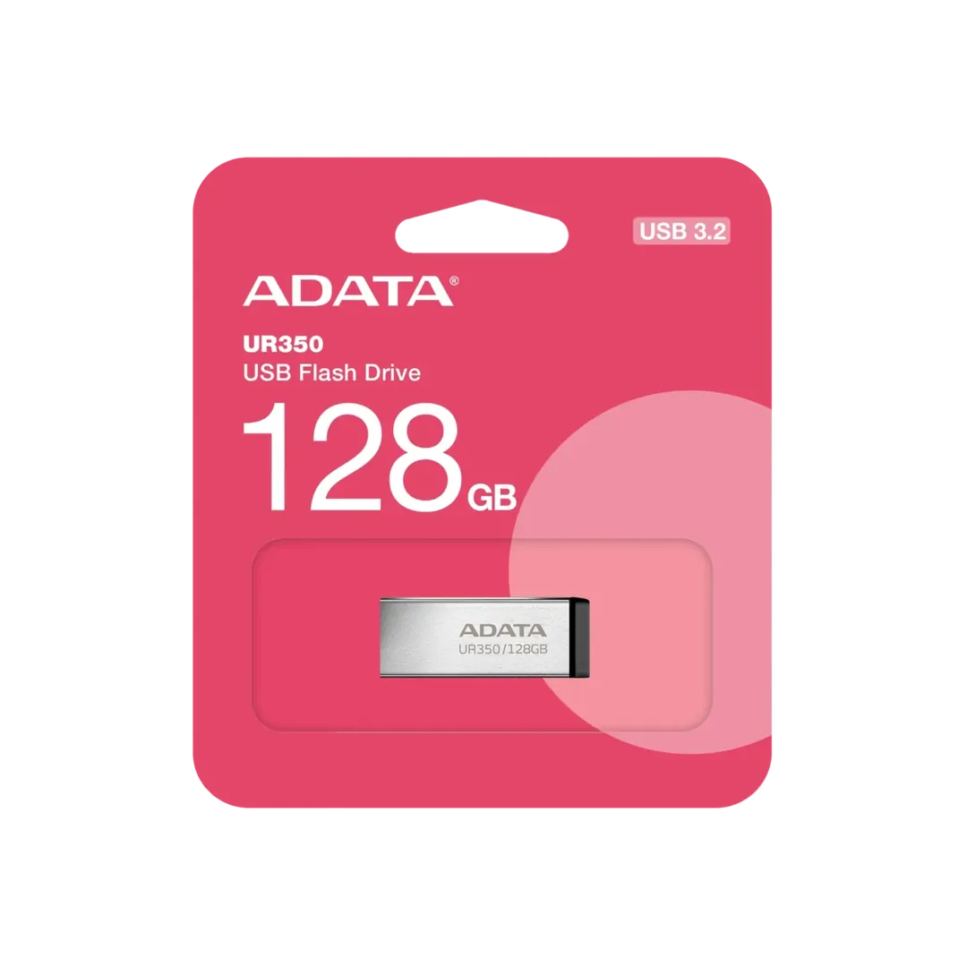 ADATA UR350 USB 3.2 Gen1 Flash Drive Waterproof Featherweight 3.5g – 128GB / Black