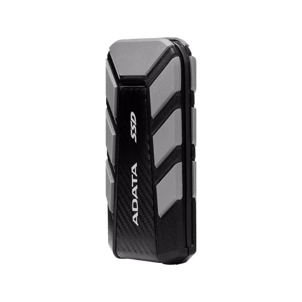 ADATA SD820 1 TB Rugged External SSD – IP68 Waterproof, MIL‑STD-810G Drop-Resistant, USB 3.2 Gen 2×2, Up to 2000 MB/s – Gray
