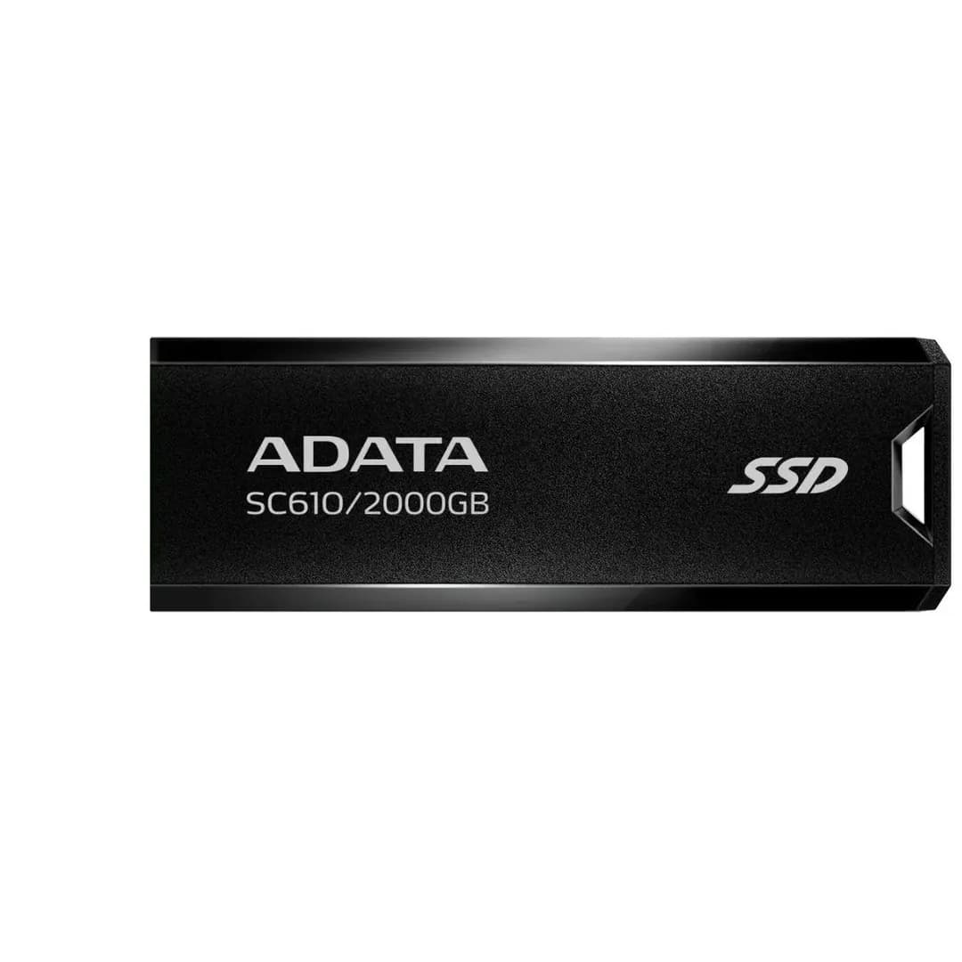 ADATA SC610 External SSD USB 3.2 Gen2 550MB/s Read 500MB/s Write Capless Slide-Out Cableless – 2TB