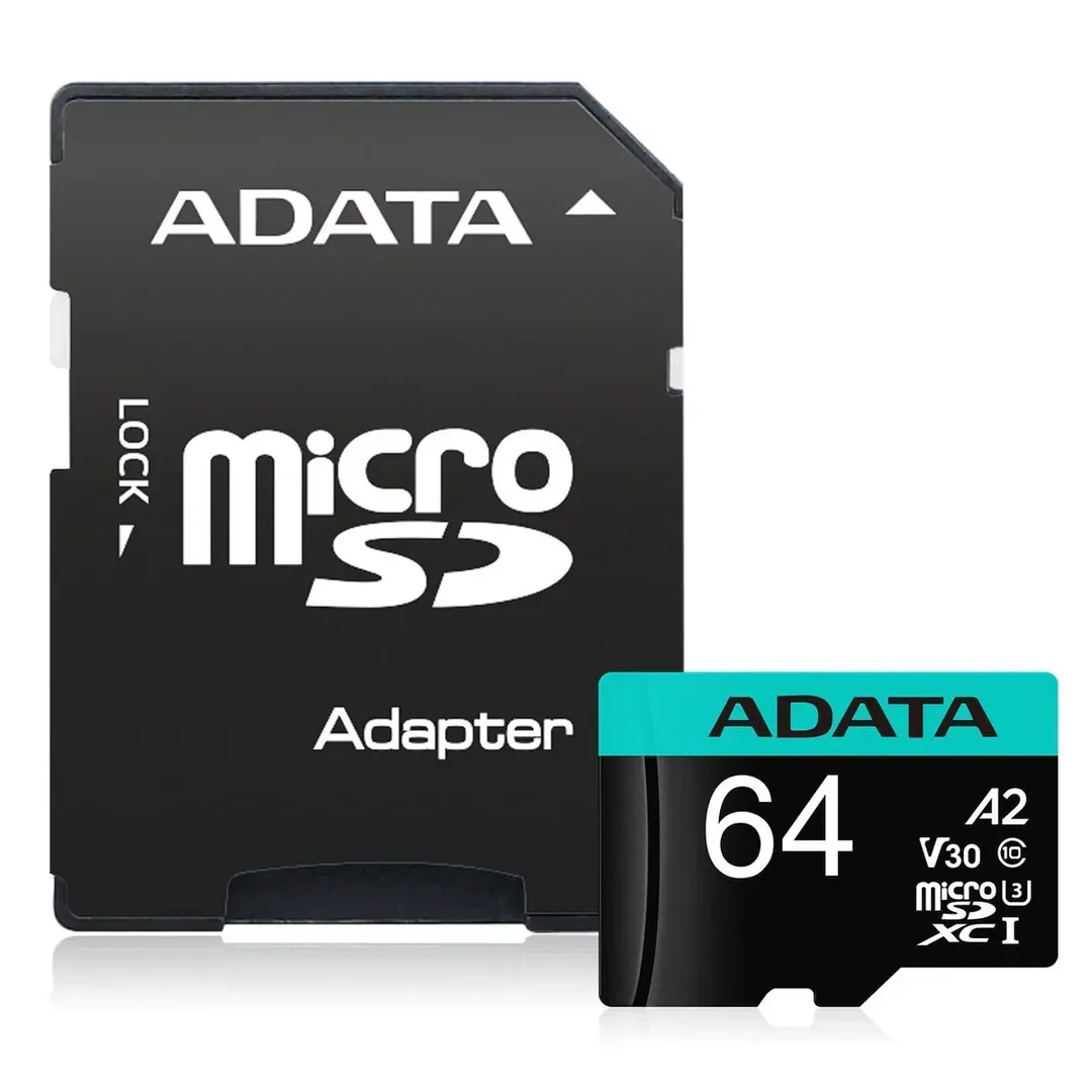 ADATA Premier Pro Memory Card SD 6.0 with Adapter – 64GB – microSDXC UHS-I