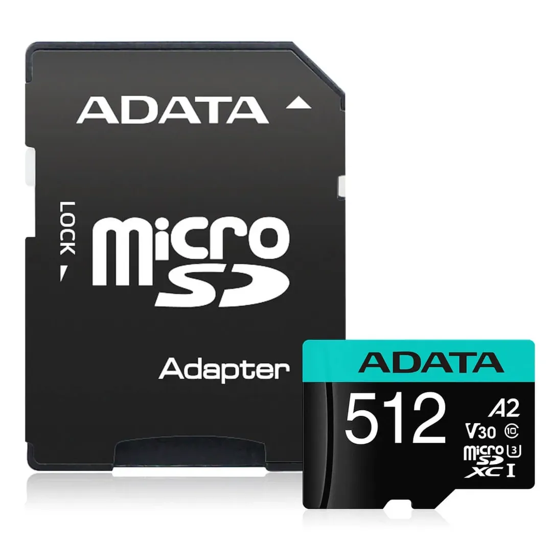 ADATA Premier Pro Memory Card SD 6.0 with Adapter – 512GB – microSDXC UHS-I