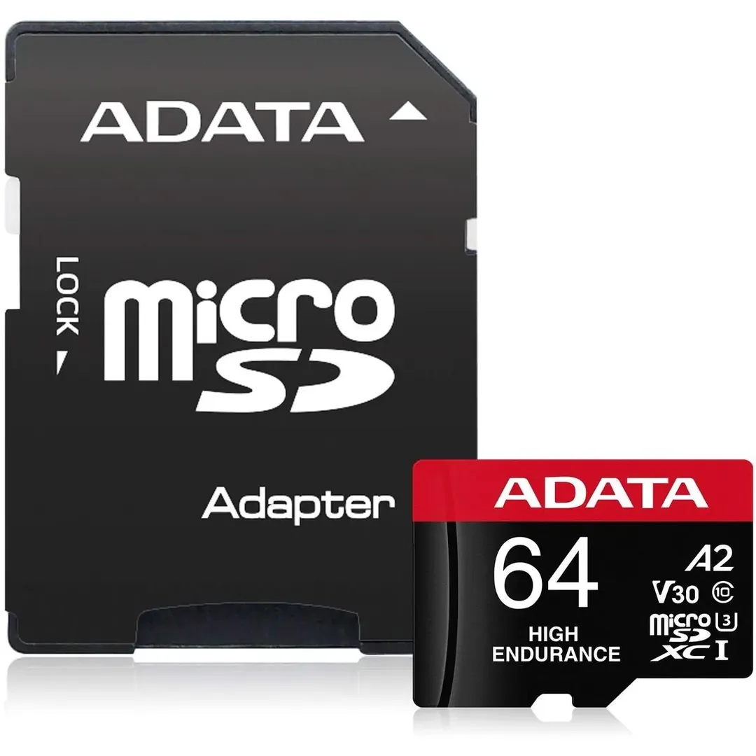 ADATA Memory Card SD 6.0 with Adapter – 64GB – microSDXC/SDHC UHS-I