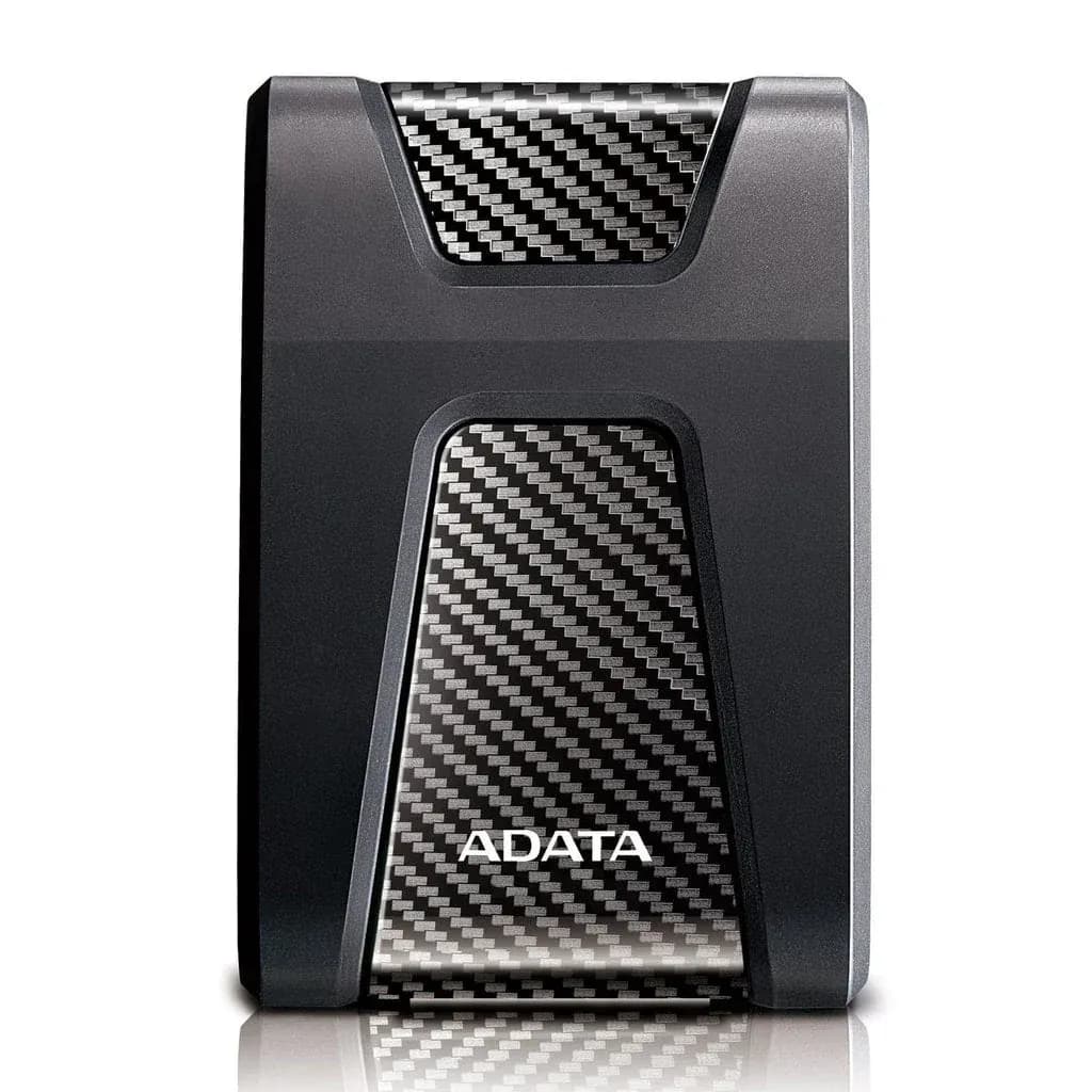 ADATA HD650 External Hard Drive USB 3.2 Durable Shockproof Scratch-Resistant Rugged Design – 1TB – Black