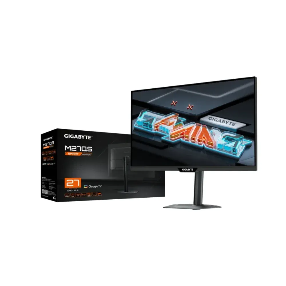 GIGABYTE M27QS 27″ Gaming Monitor – QHD 180Hz SS IPS – Google TV