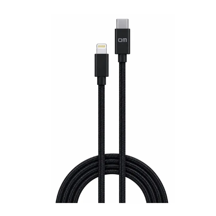 كيبل شحن سريع لنقل البيانات DM SL016 Type-C to Lightning Fast Charging Data Cable 5A 100cm for iPhone