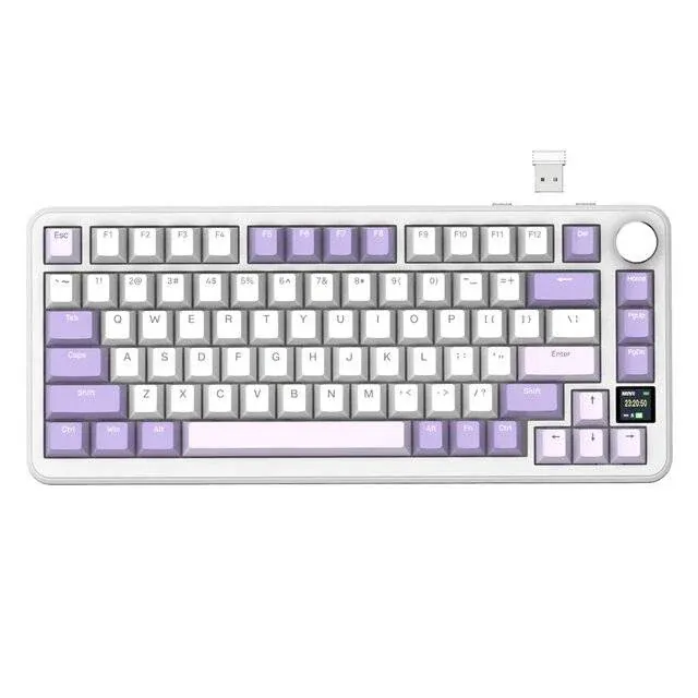 Attack Shark X85 Pro [Tri-Mode] Keyboard (Lavender Blueberry)