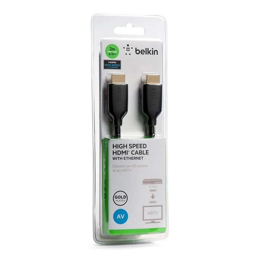 كيبل بيلكن HDMI عالي السرعة بدقة 4K طول 2 متر F3Y021bt2M