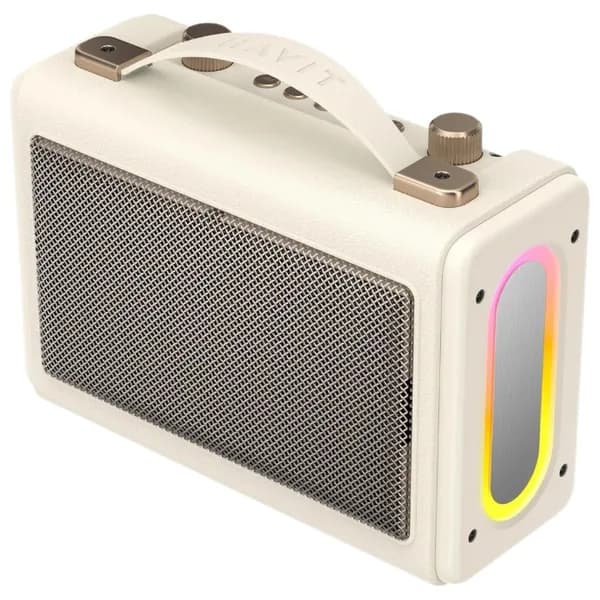 مكبر صوت هافيت Havit SK823BT بلوتوث 16 واط - بيج — 2