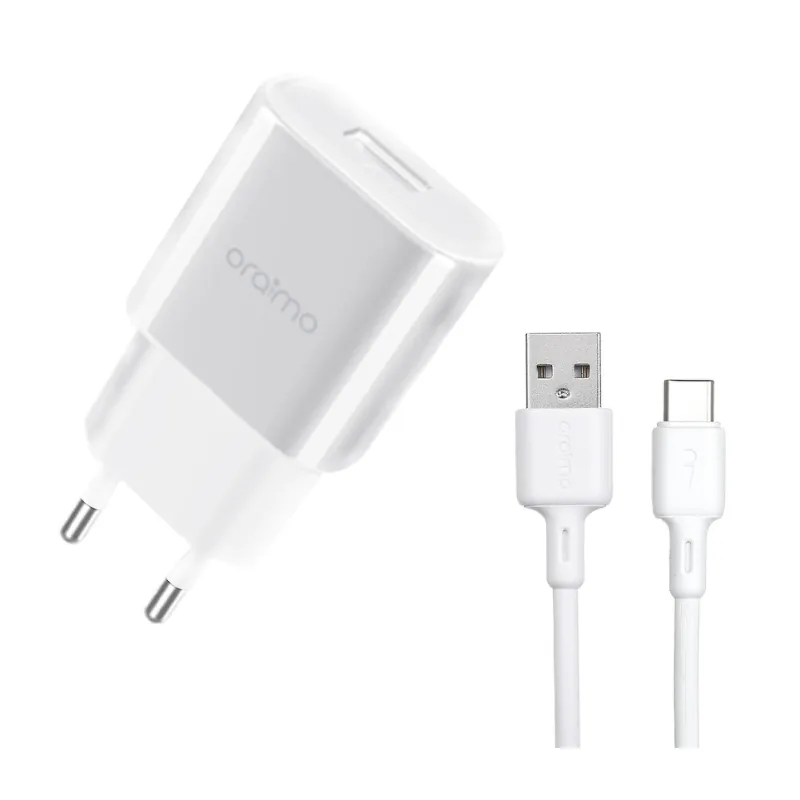 شاحن مع كيبل Oraimo Charger Kit OCW-U83D 18W UK بمنفذ Type-C - لون Deep Spring