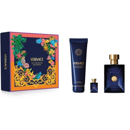 فيرساتشي ديلان بلو طقم عطر رجالي EDP 100مل + بادي سبراي 150مل + عطر ميني 5مل