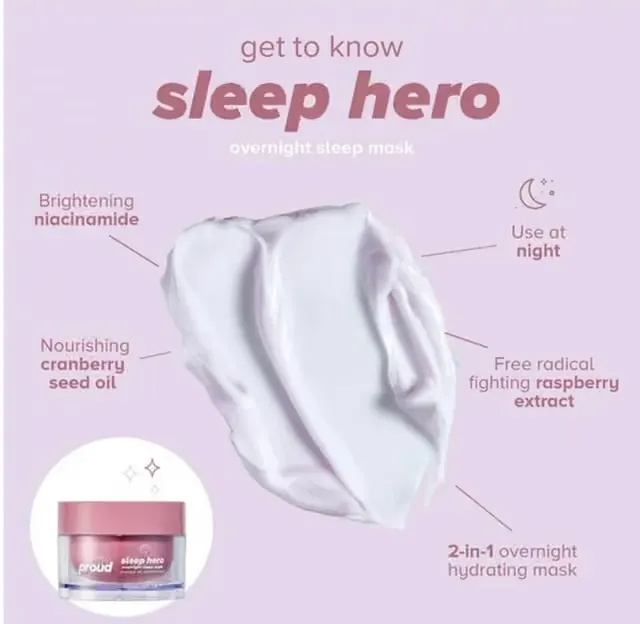  Sleep Hero Overnight Mask ماسك المرطب قناع نوم ليلي 50 مل