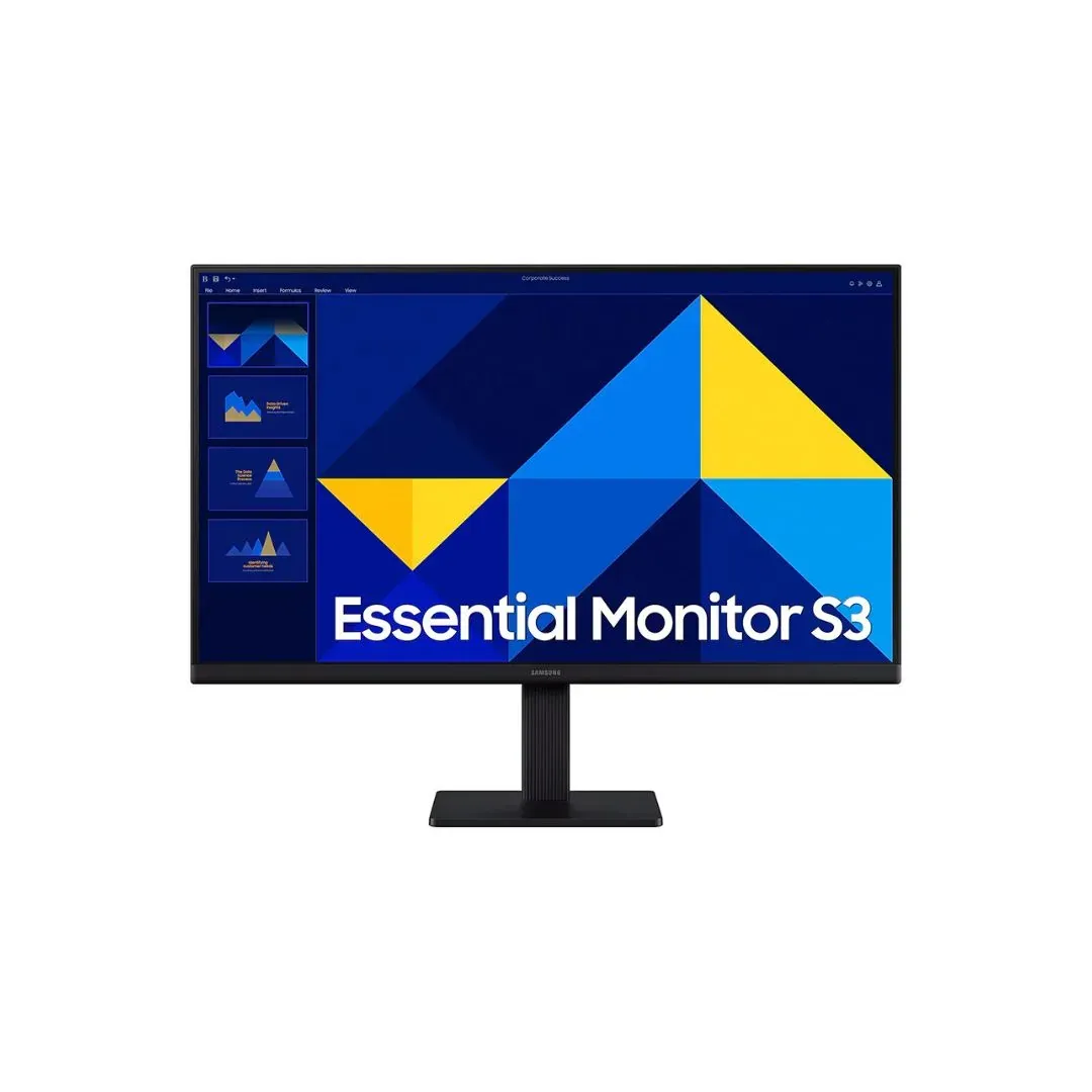 شاشة سامسونج LS24D300GA مقاس 24 بوصة IPS بدقة عالية و 100 هرتز - أسود