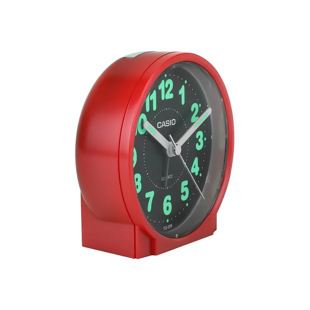 ساعة كاسيو TQ-228-4DF منبه مكتبية تناظرية