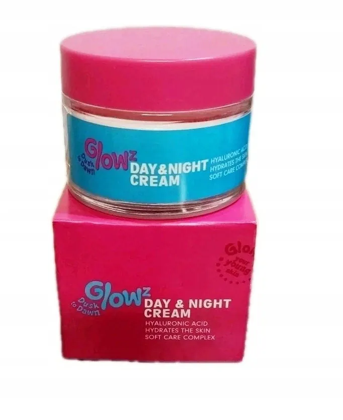 كريم GLOWZ للنهار والليل مرطب للبشرة بحمض الهيالورونيك