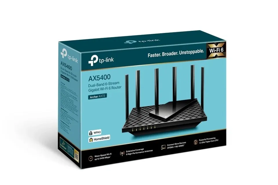 راوتر TP-LINK Archer AX72 واي فاي 6 - أسود — 2