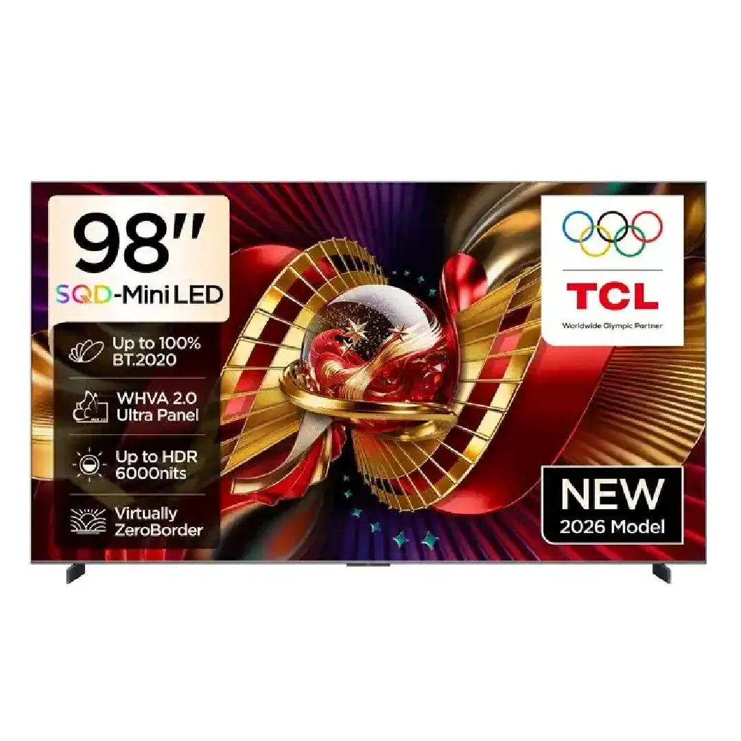 تلفزيون TCL ميني ليد QD دقة 4K مقاس 98 بوصة موديل 98C8L بنظام Google TV