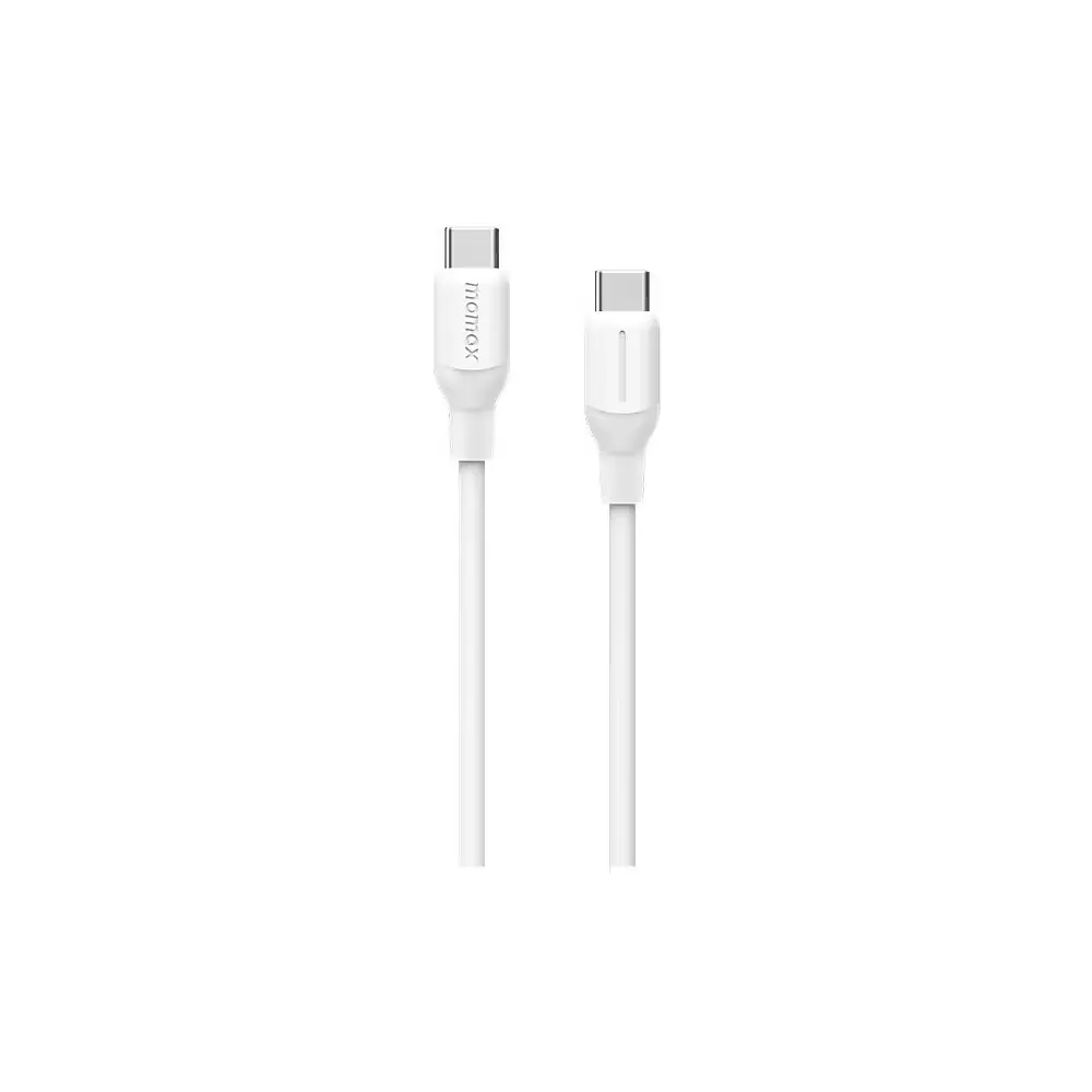 كيبل مواكس Momax 1-Link Flow USB-C إلى USB-C بقدرة 60 واط طول 1.2 متر - أبيض