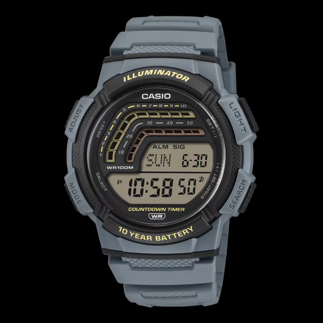 ساعة كاسيو رقمية WS-1800H-2AVDF للرجال