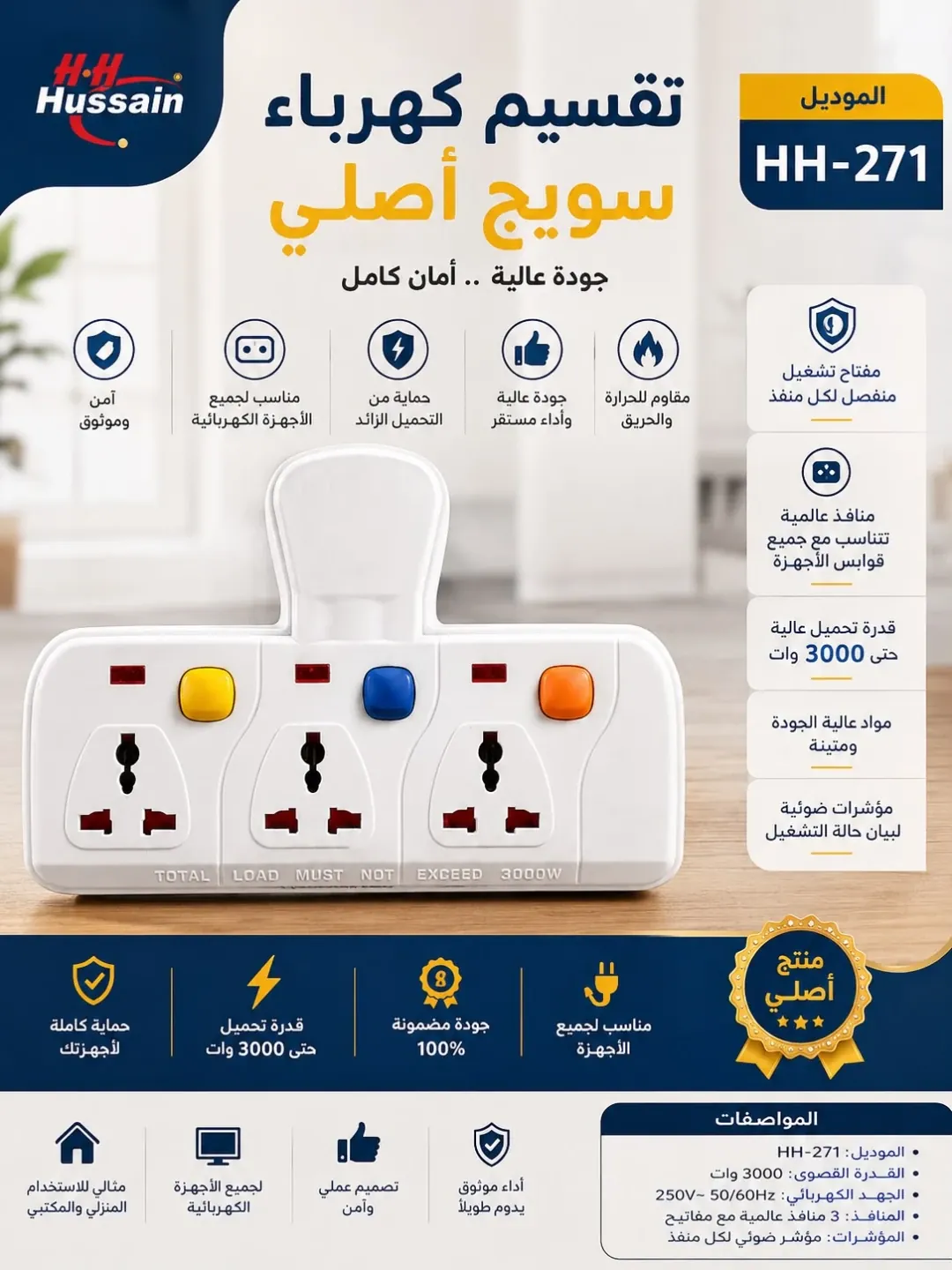 تقسيم كهرباء جوكر 3 دكم عريض
