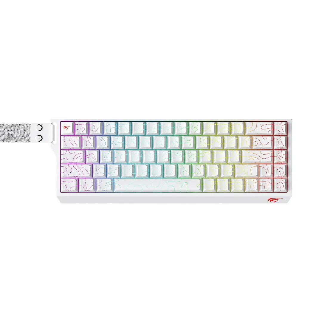 كيبورد هافيت KB922L للألعاب ميكانيكي RGB - أبيض
