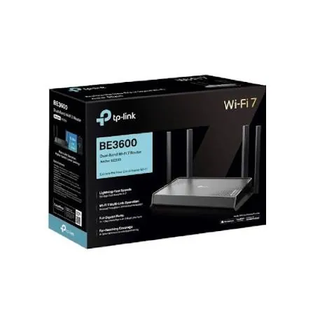 راوتر TP-LINK BE220 واي فاي 7 - أسود — 2
