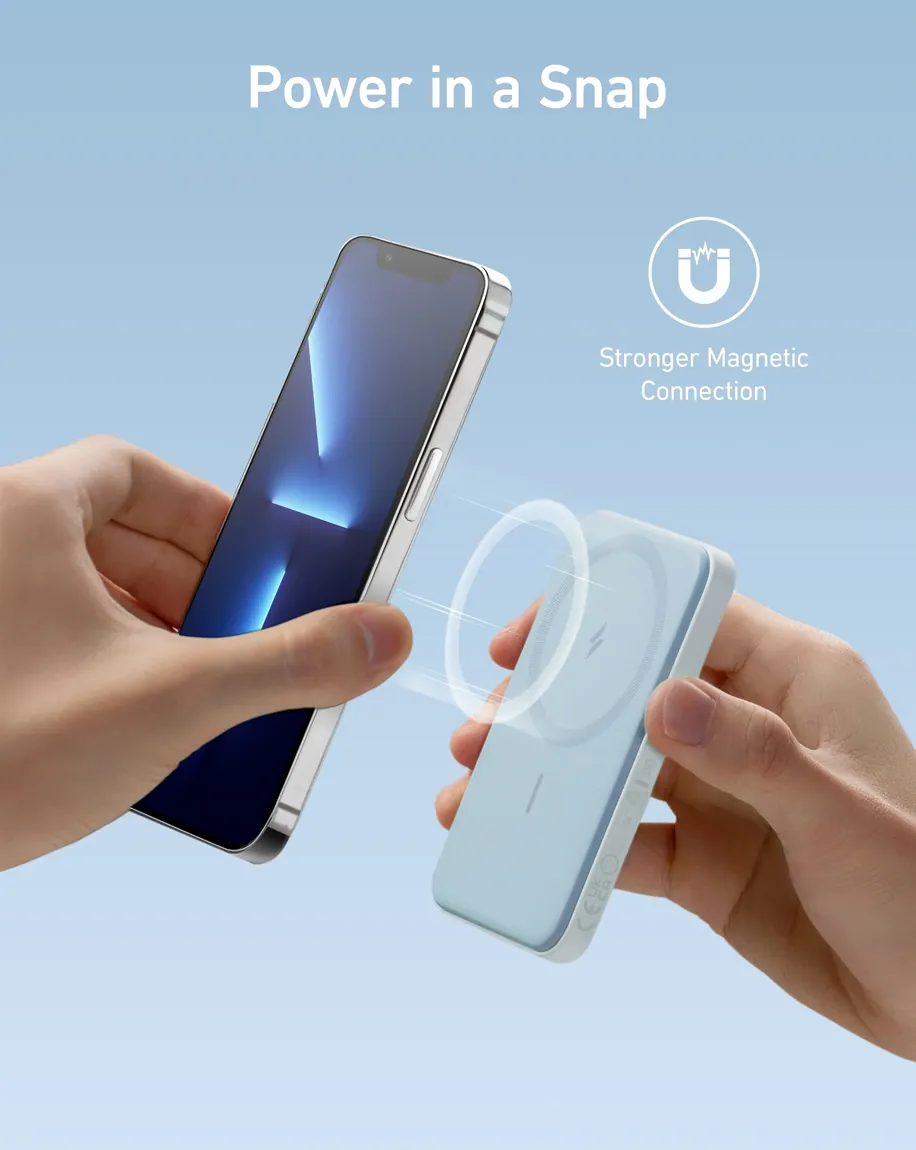 شاحن طوارئ Anker 621 MagGo 5000 مللي أمبير 12 واط - أزرق — 3